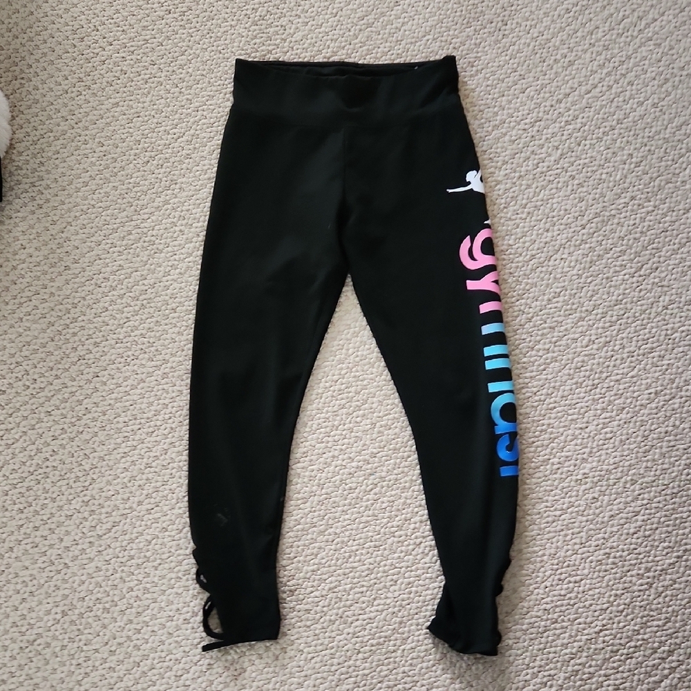 Kids Black Gymnastics Leggings
